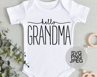 Download Hello Grandma Svg Etsy