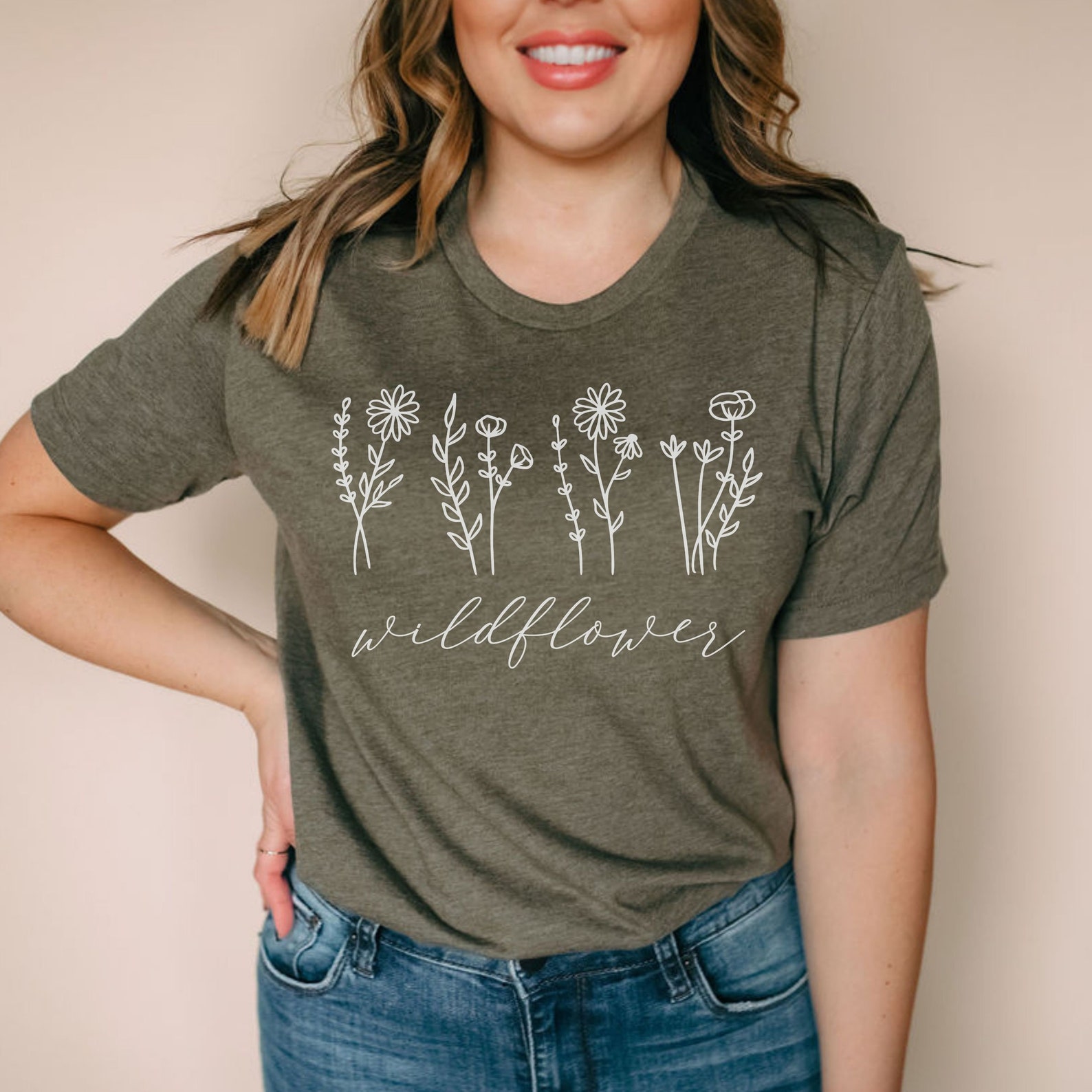 Wildflower Tees Women's Flower Shirts Wildflower Graphics | Etsy