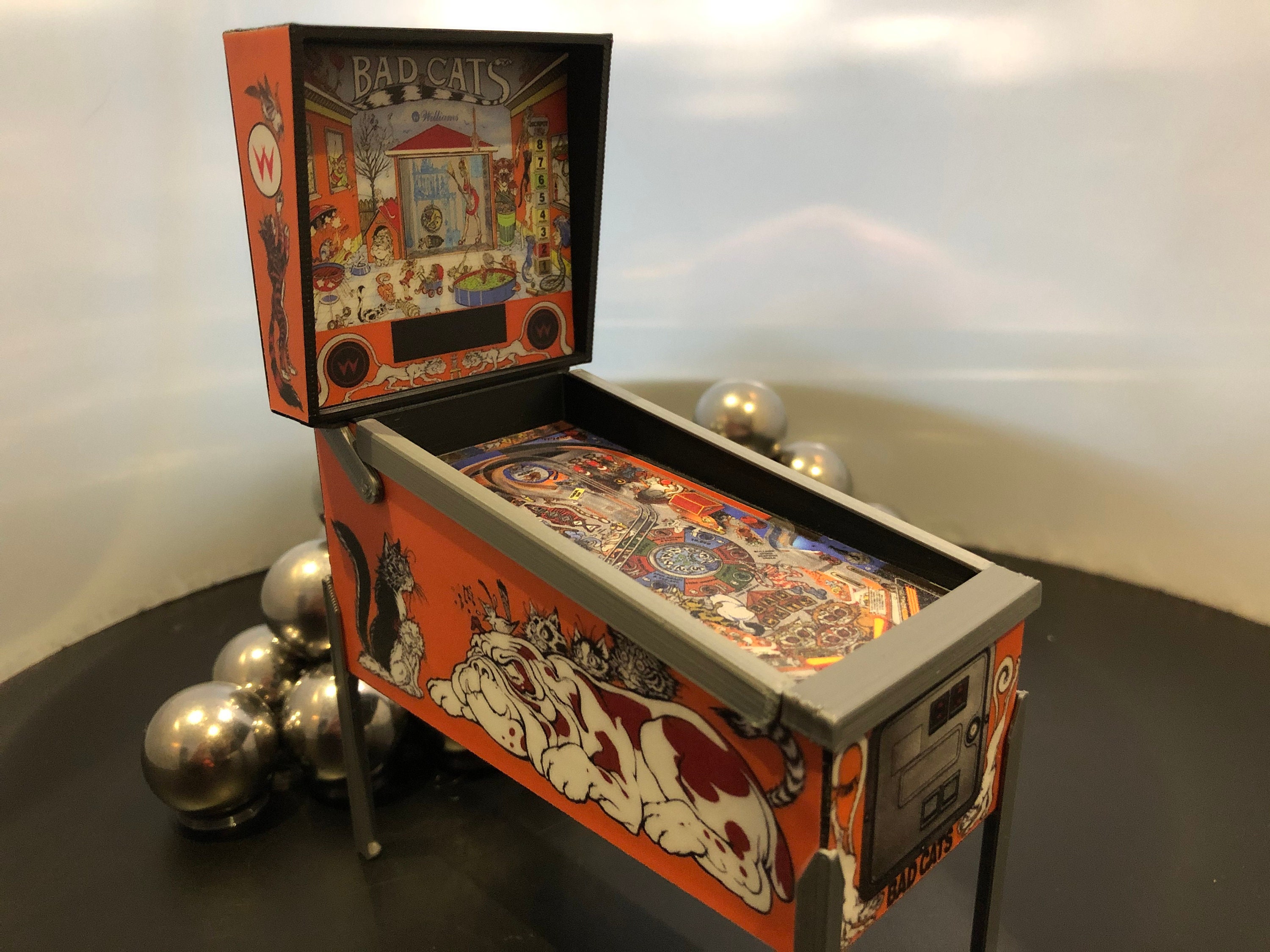 Bad Cats Mini Pinball / Xmas Ornament - Etsy