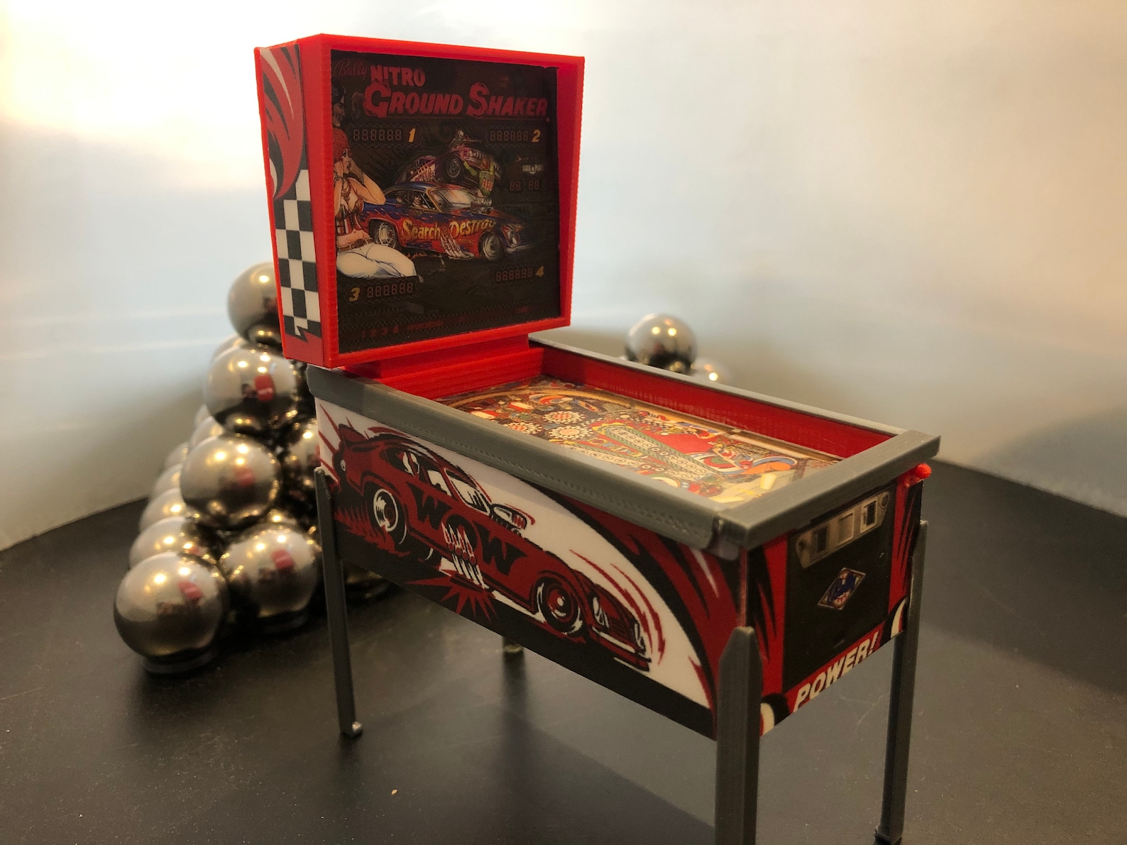 Mini Pinball / Xmas Ornament Nitro Ground Shaker Etsy
