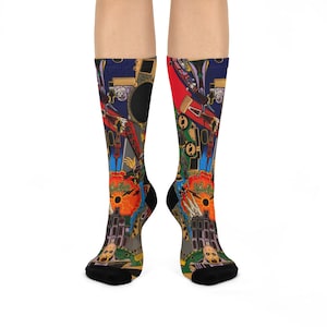 Adams Family DTG Crew Socks