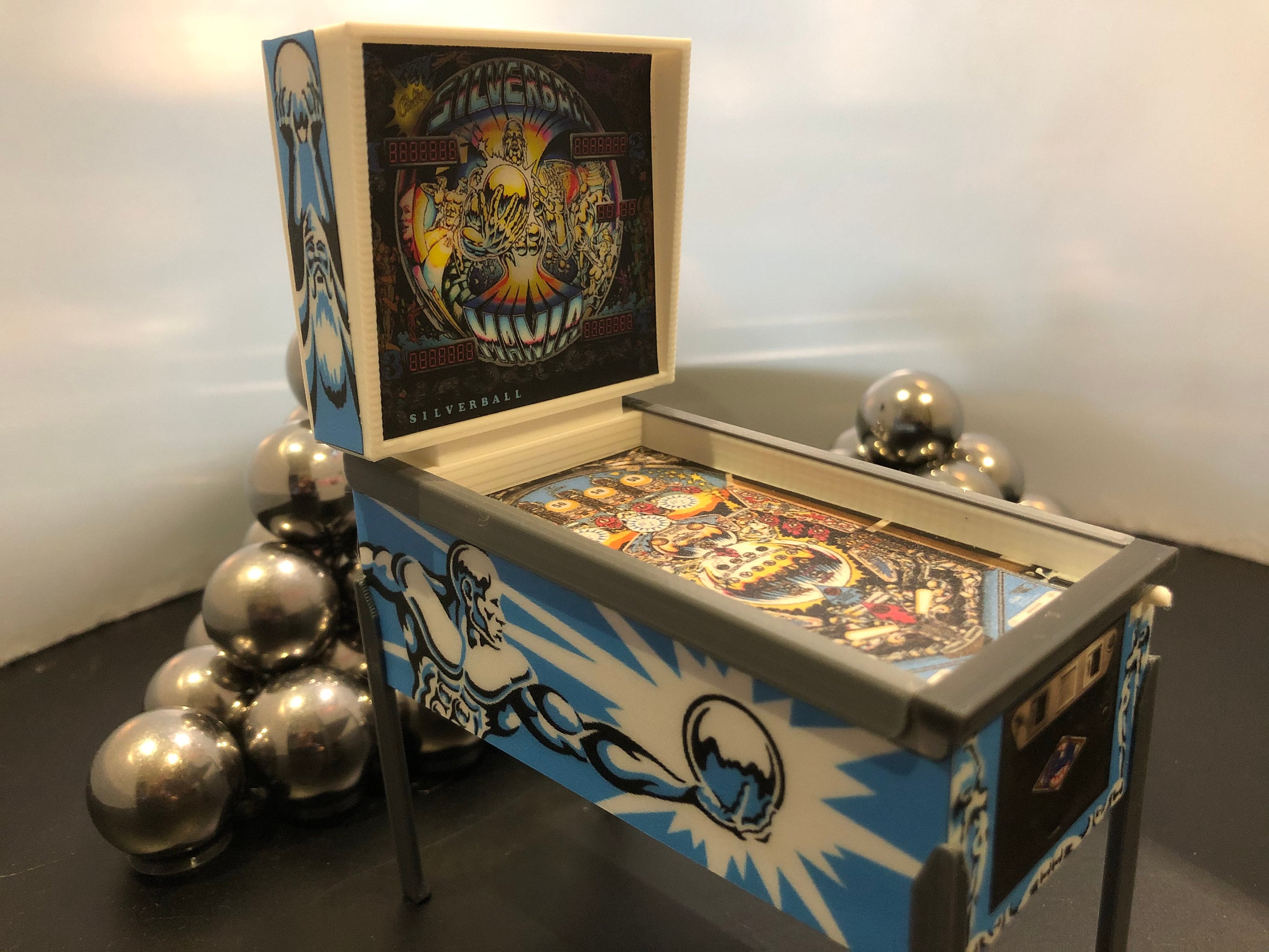 Silverball Mania Mini Pinball / Xmas Ornament Etsy