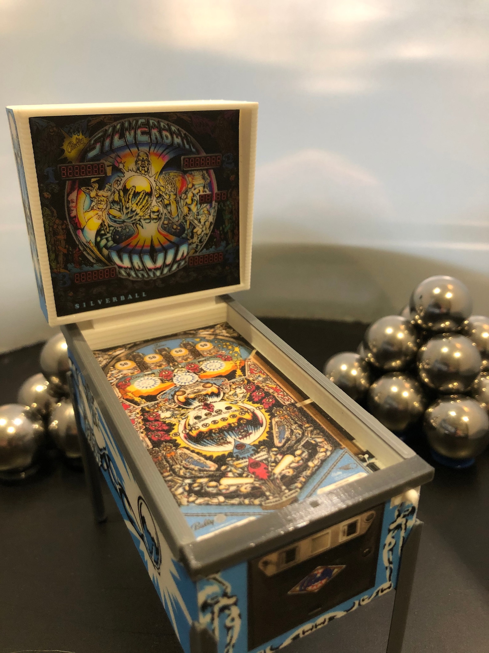 Mini Pinball Xmas Ornament Silverball Mania Etsy