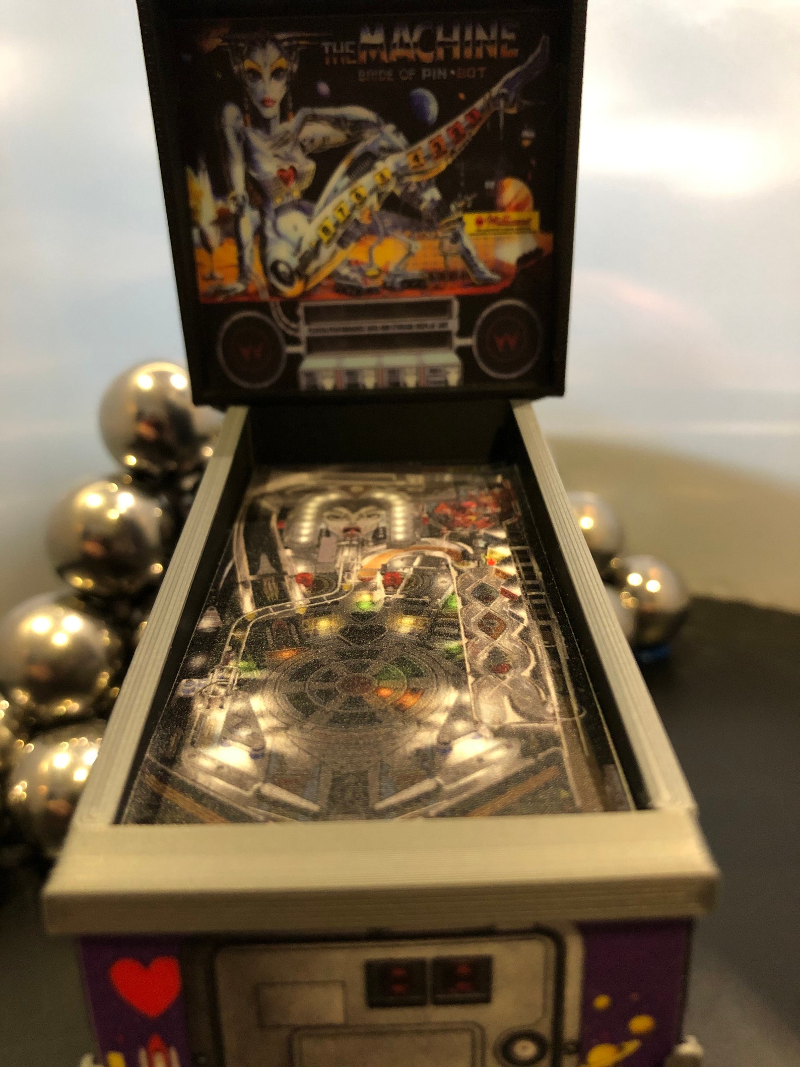 Bride of Pinbot Mini Pinball / Xmas Ornament Etsy
