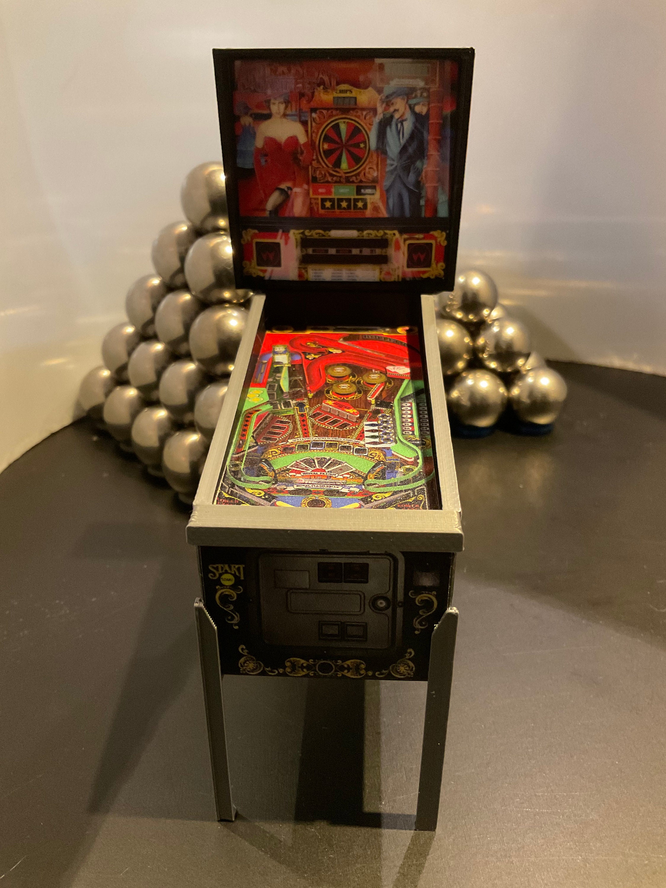 Riverboat Gambler Mini Pinball / Xmas Ornament Etsy UK