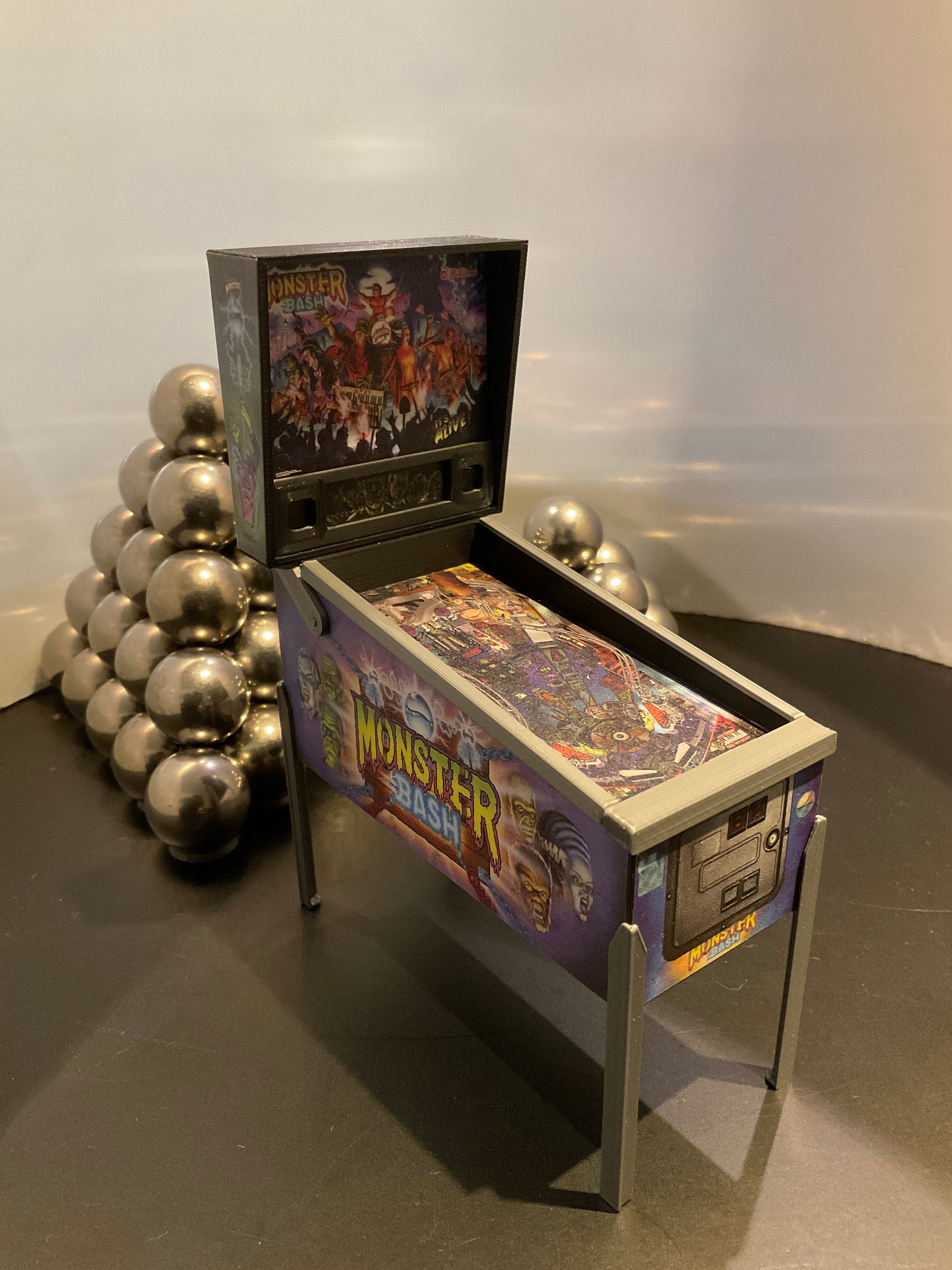 Arcade1up arcade 1up Pinball decal wrap sticker 8 Piece set Addams