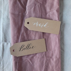 Kraft Gift Tags | Modern Calligraphy | Handwritten