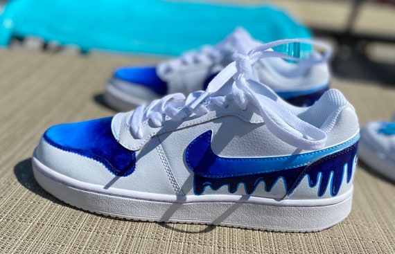 blue ombre nike shoes