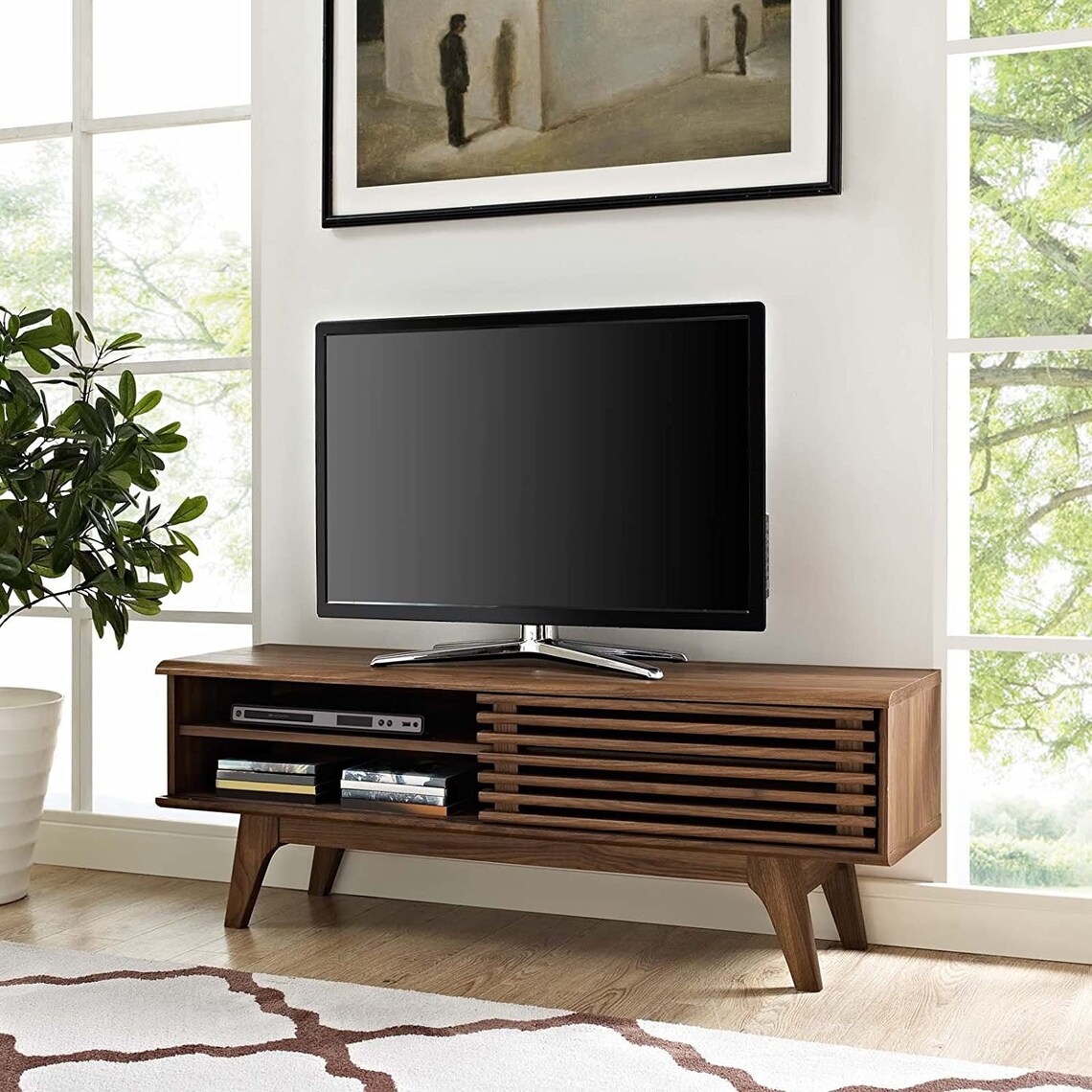48 Inch Mid Century Modern TV Media Console Stand Etsy