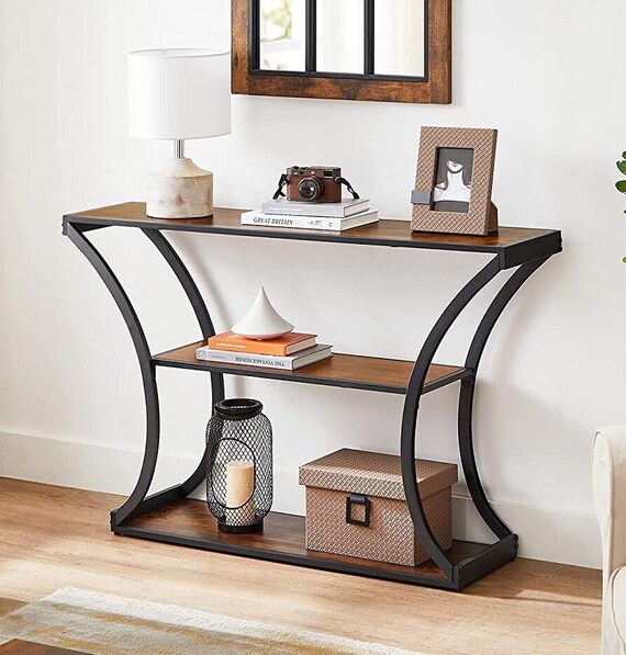Console Table Sofa Table Entryway Table With Curved Frames | Etsy