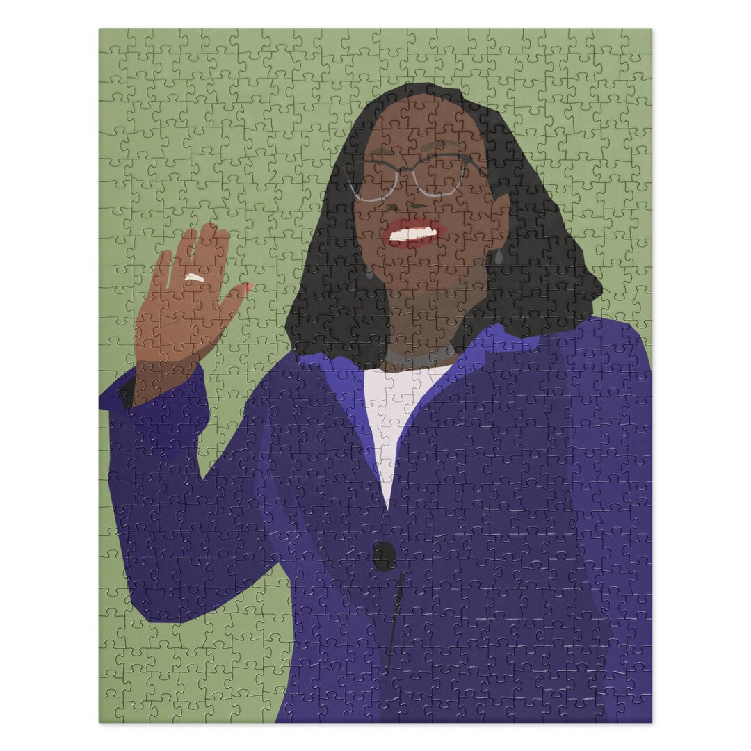 Ketanji Brown Jackson KBJ Jigsaw Puzzle, Joe Biden, Kamala Harris ...