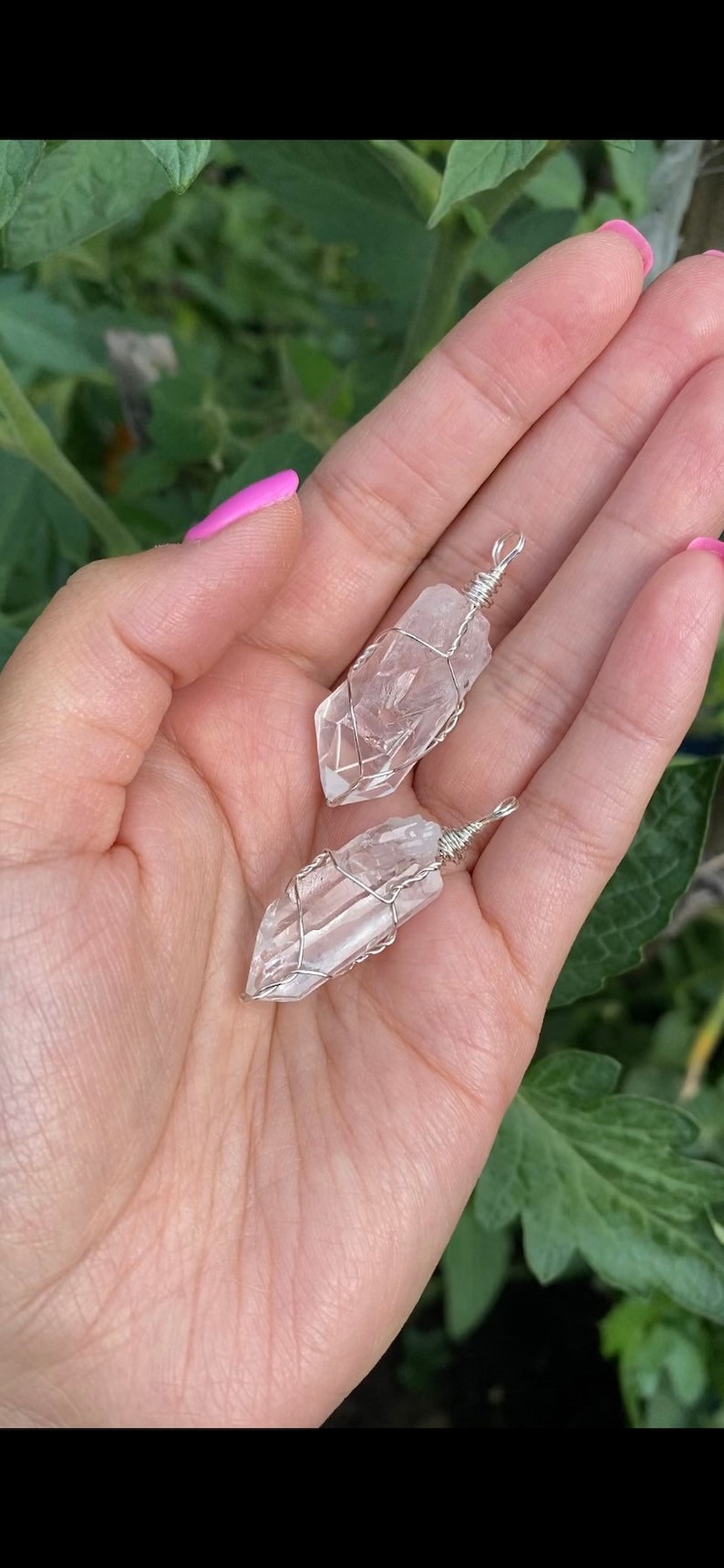 Clear Quartz Reiki Infused High Vibrational Energy Necklace / Amplifies Intentions / Clear Communication / Enhances Growth Awareness image 7