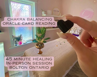 Reiki Energy Healing Session / 45 Minute healing session and Oracle card reading / In-person BOLTON ON / Sound healing Reiki Master