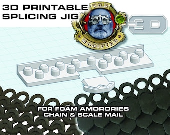 3D Printable Splicing Jig for Foam Amorories Chain Mail