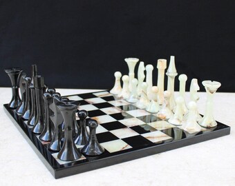 John Legend Creator Collab - Italian Marble Chess Set | Hand carved Onyx Stone Chess Set