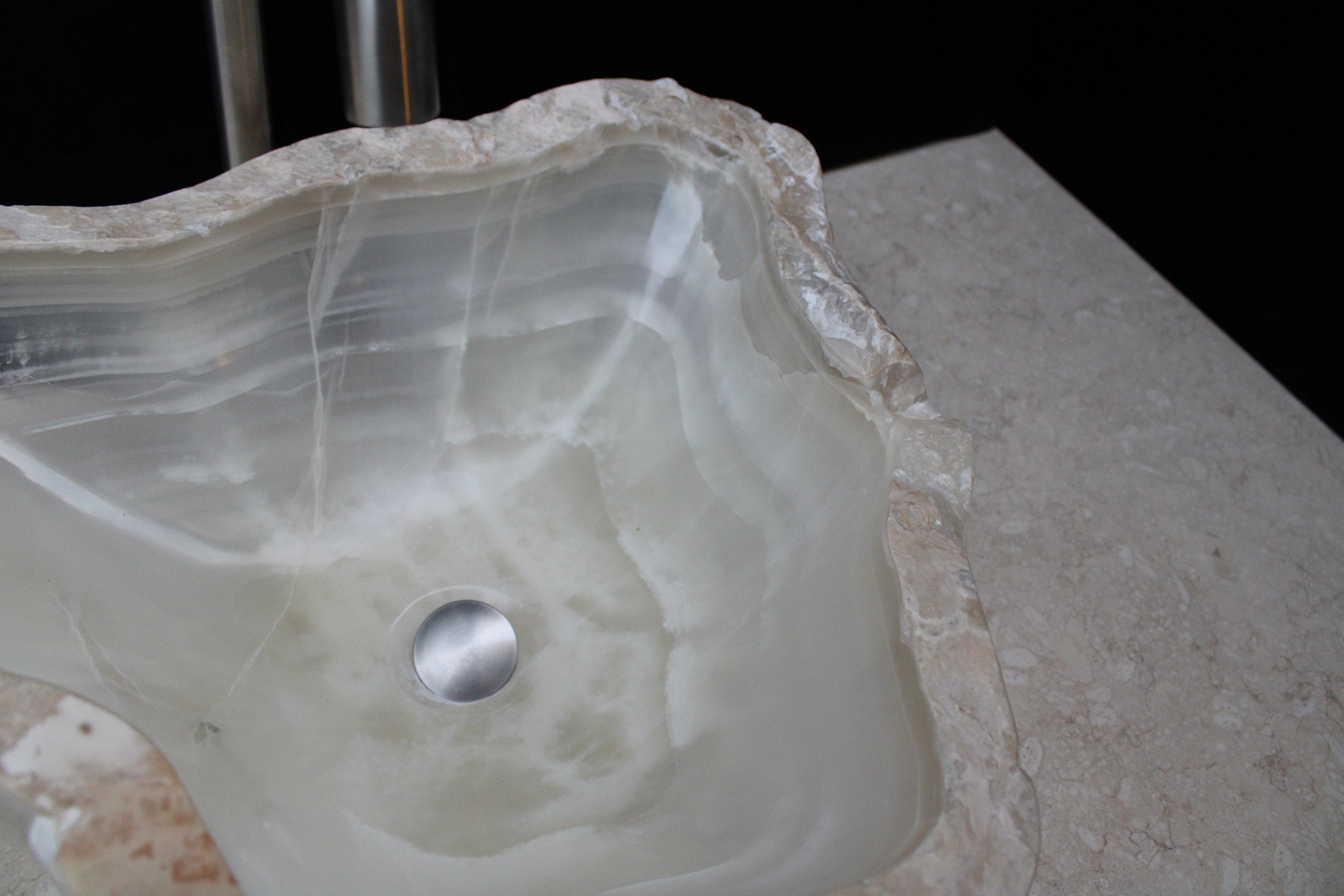 Crystal Onyx Stone Bathroom Vessel Sink Bathroom Vanity Sink Etsy