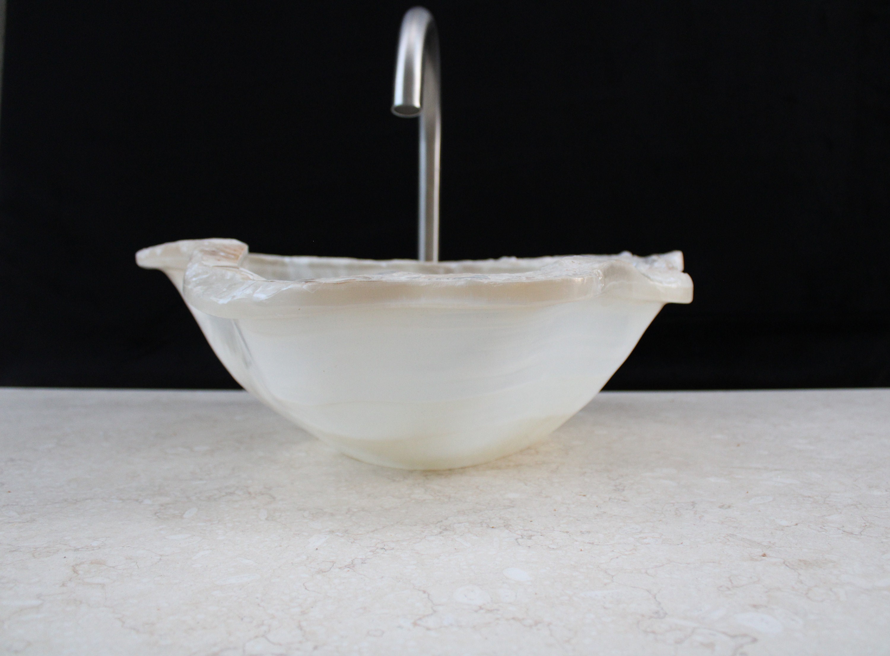Crystal Onyx Stone Bathroom Vessel Sink Bathroom Vanity Sink Etsy