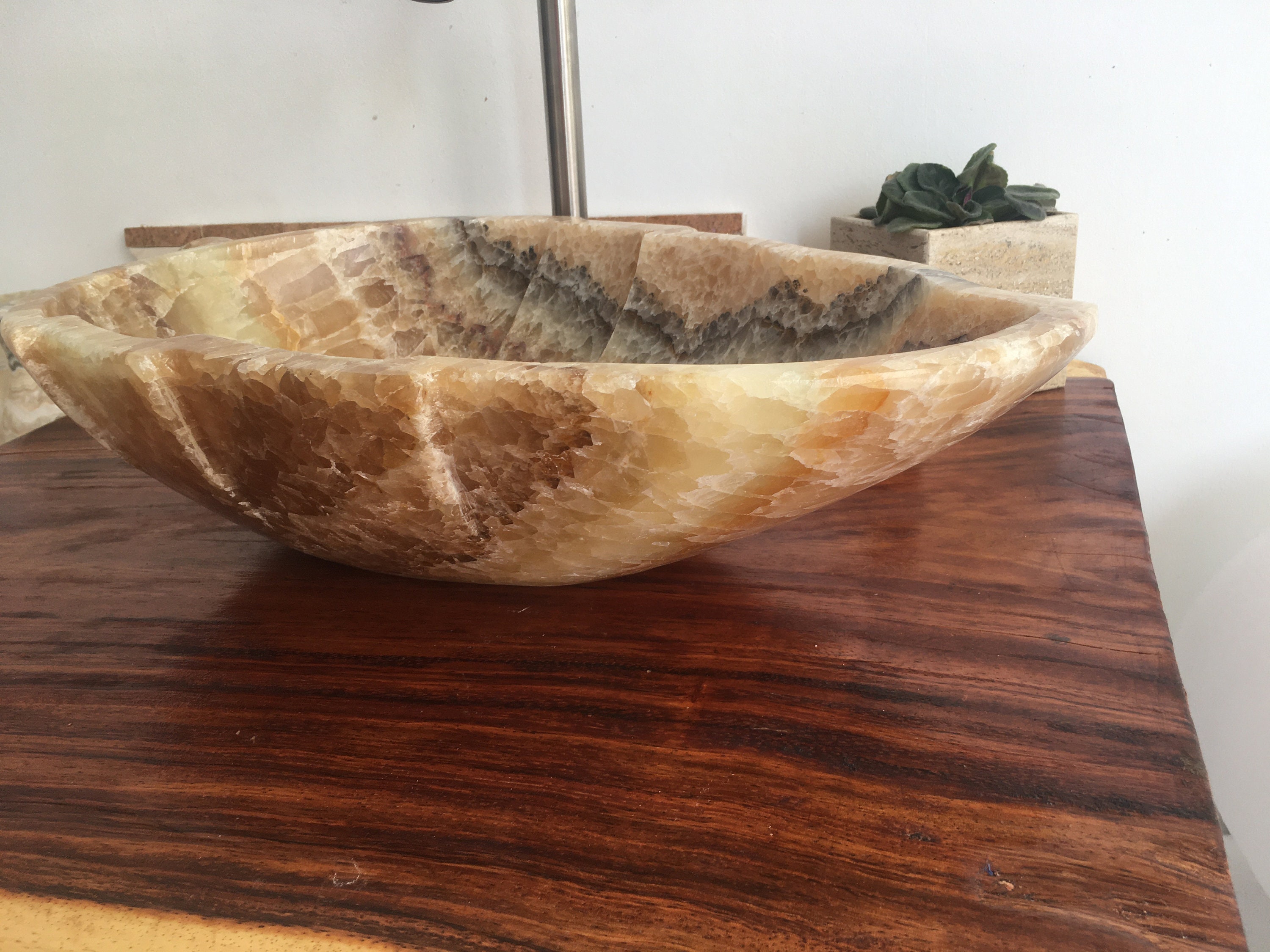 Fregadero de recipiente de baño de piedra de cuarzo de color | Etsy