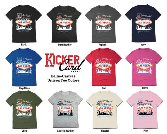 T-Shirt 'Just Married In Vegas!' Pour Mariée - Débardeur Côtelé, Cadeau Mariage Las Vegas, Tenue Lune De Miel
