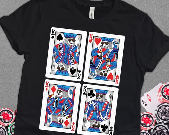 The Cool King Of Hearts - Funny Poker Night T-Shirt The Cool King Of Hearts - Funny Poker Night T-Shirt