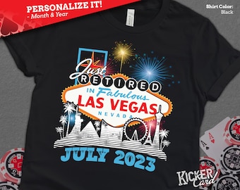 Personalized Las Vegas Retirement Shirt: Vegas Trip Gift
