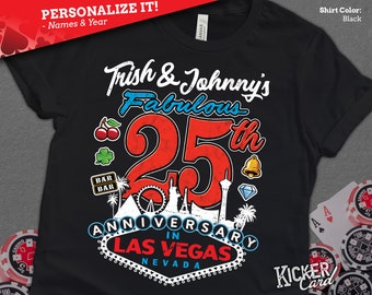 Personalized Vegas Anniversary Shirt  | Casino Slots Numbers Anniversary Shirt | Unique Gift for Vegas Trip Anniversary