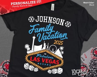 PERSONALIZED Las Vegas Family Vacation Shirt - Family Vacation in Las Vegas Nevada - Family Vegas Trip Group Shirts