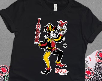 Joker Playing Card Shirt: Texas Hold'em Poker Gift Unisex Tee