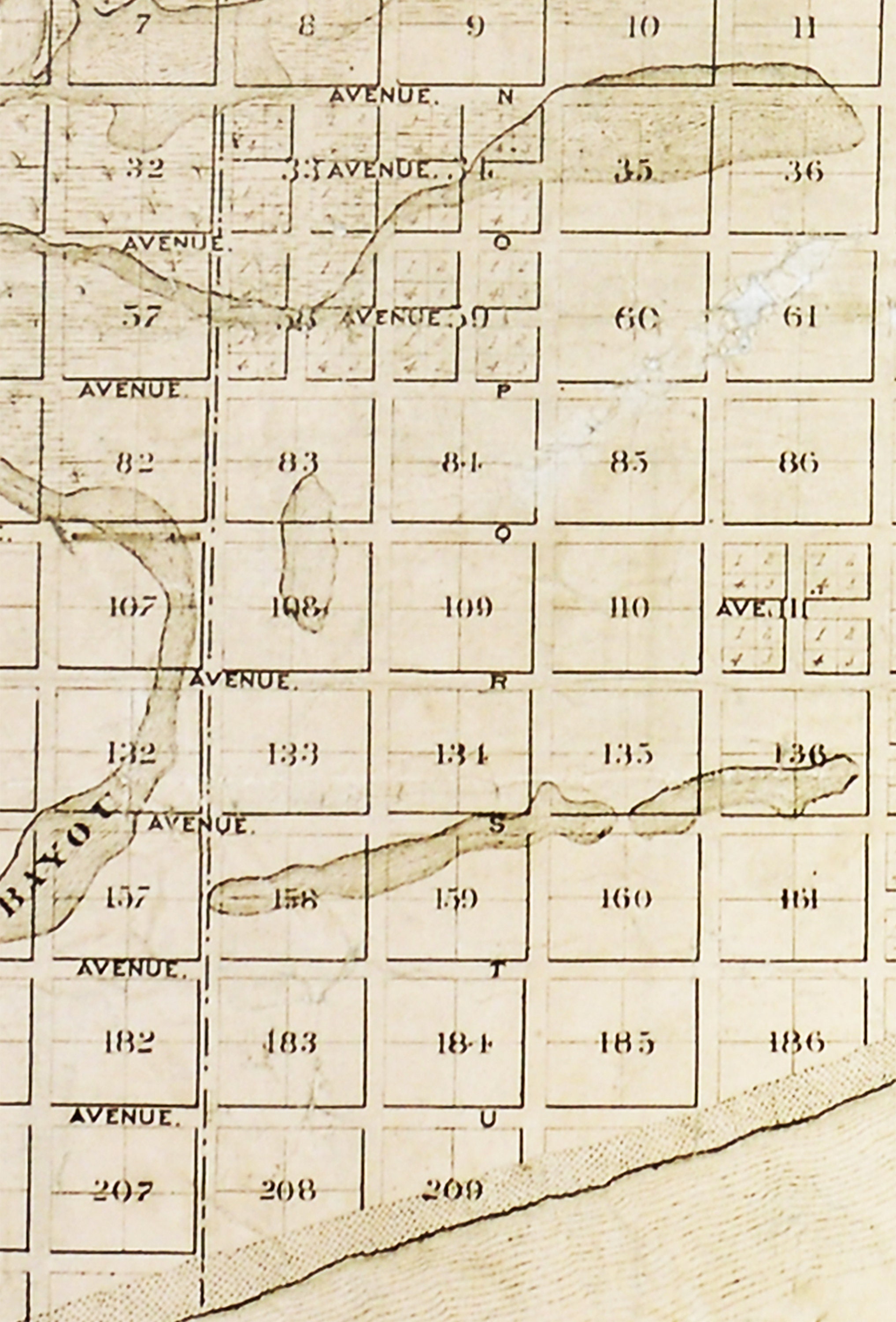 1890 Galveston, Texas Map Reproduction Print - Etsy