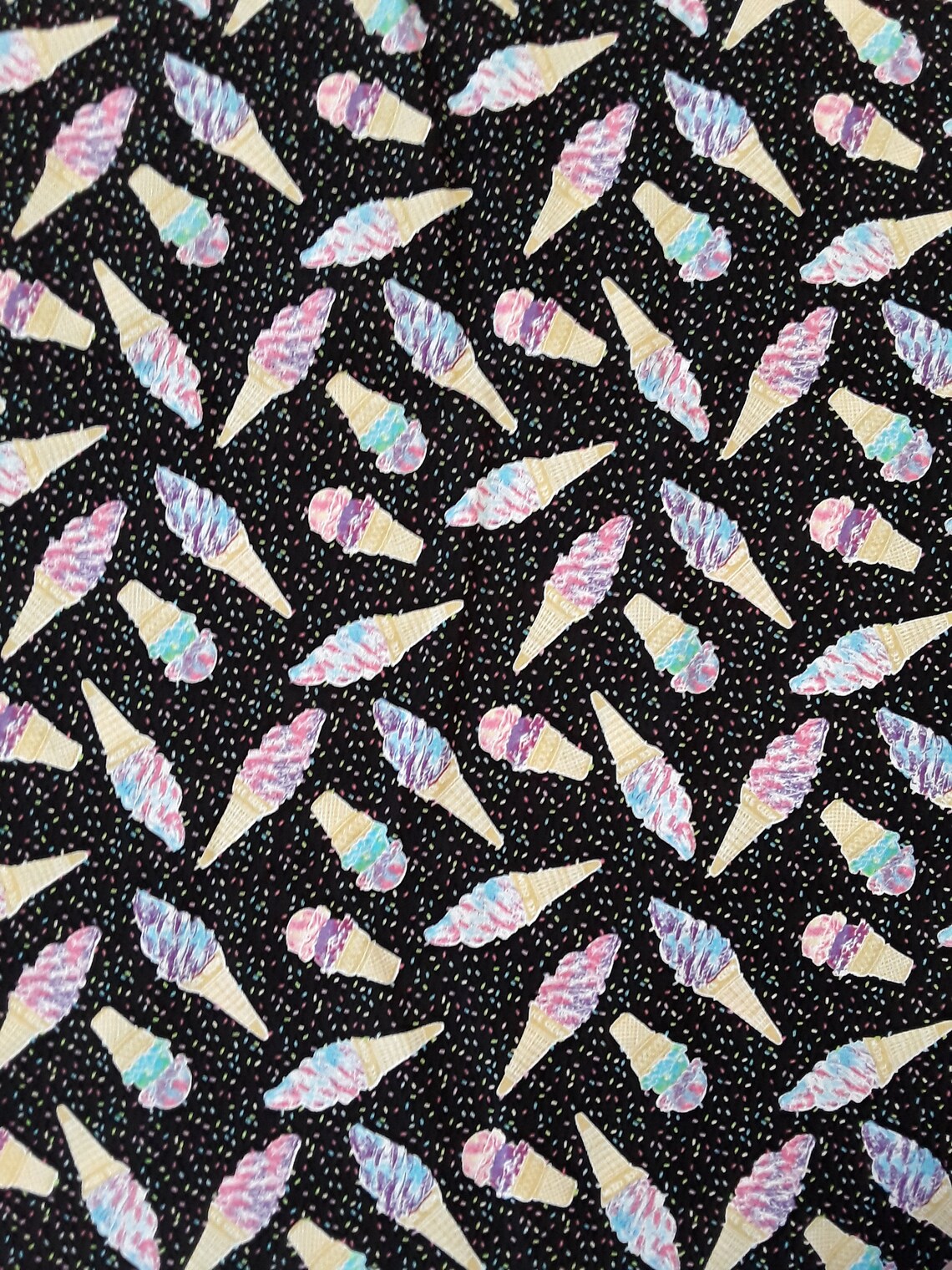 Ice Cream Cone Fabric FREE SHIPPING Etsy