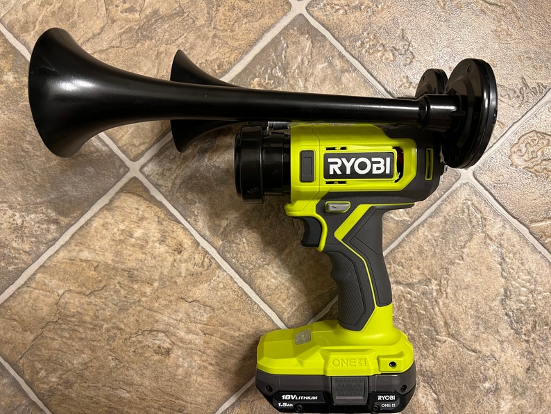 Ryobi 18v Drill Air Horn Train Horn With Battery and Charger Etsy Canada