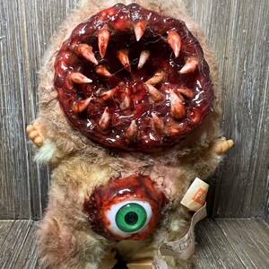 Plush Bag Charm - Scary Monster Halloween Gory Custom - OOAK - Eye see you