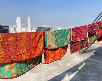 Handmade kantha quilted Kitchen Towel 10 pcs lot Hand Towel/ /Tea Towel, Multicolor, Cotton,kantha vintage dish cloth towel,cotton tea towel