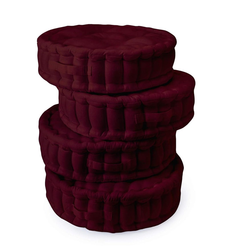 Circle Chair Pad Round Chair Cushions Multicolour Cushions Christmas