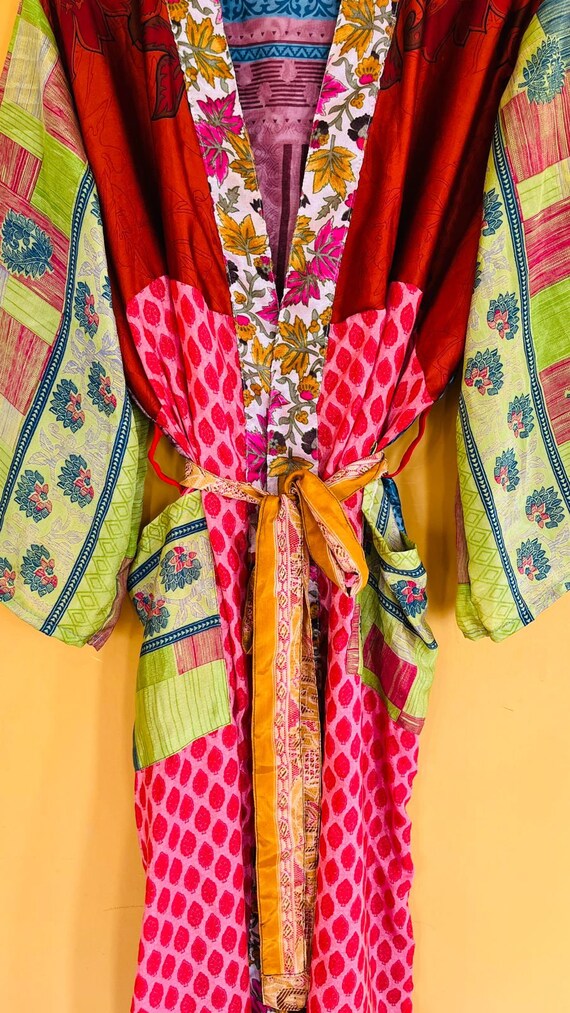 Assorted Silk Robe Kimono Sleeves - Bridal short … - image 5