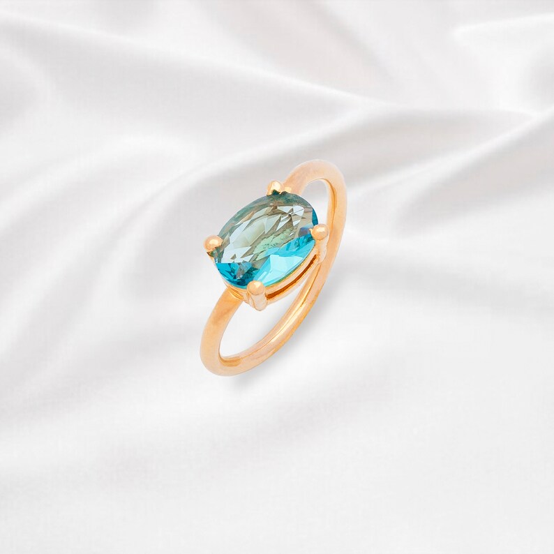Zircon Handmade Special Natural Ring Oval Ring Precious image 0