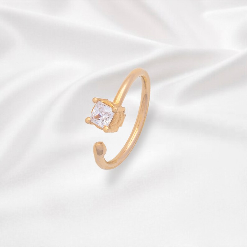 Special Design White Zircon Open Ring Special Natural Ring image 0