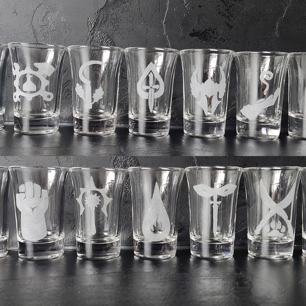 Dnd Shot Glasses Etsy