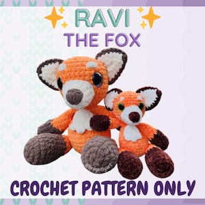 Ravi the Fox - Low Sew Amigurumi Crochet Pattern