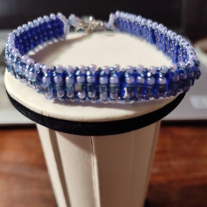Purple and Lavender Beaded Bracelet