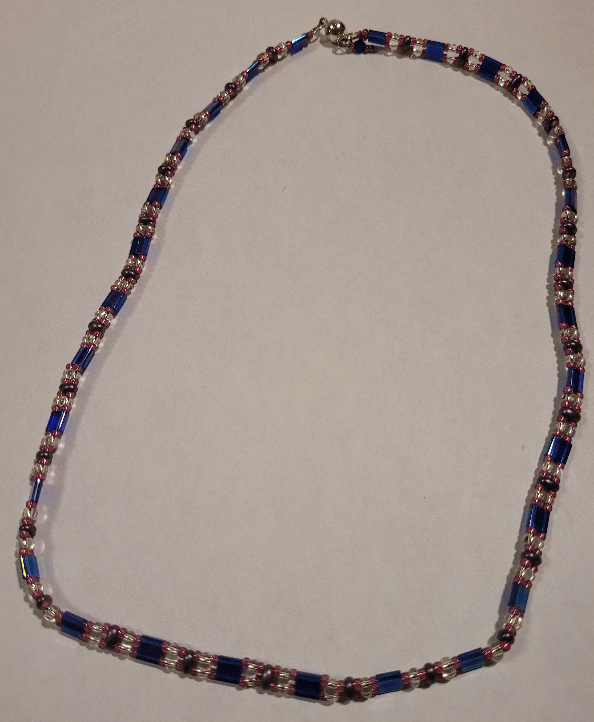 Double Row Beaded Necklace Etsy