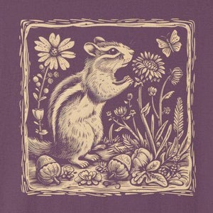 Chipmunk Unisex T-shirt - Comfort Colors, Chipmunk Lover Tee, Mystical Chipmunk Shirt, Chipmunk Graphic Tee, Comfy Chipmunk Shirt