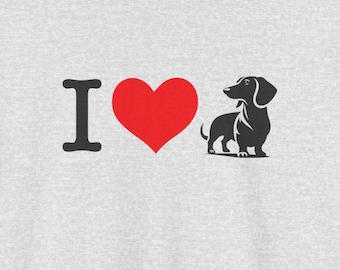 Unisex T-shirt teckelliefhebber, shirt voor worstjes, Doxie-shirt, T-shirt hondenliefhebber - cadeau voor hondenliefhebbers, schattig hondenshirt, hondenmoeder, hondenvader