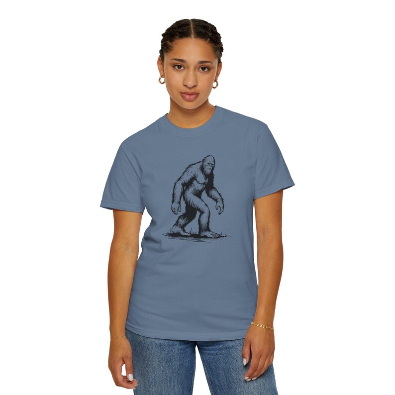 Bigfoot Comfort Colors Oversized Tee, Yeti tshirt, Sasquatch Tee, Vintage Style Sasquatch tshirt, cool Yeti tshirt - Unisex T-Shirt image 8