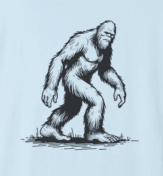 Bigfoot Comfort Colors Oversized Tee, Yeti tshirt, Sasquatch Tee, Vintage Style Sasquatch tshirt, cool Yeti tshirt - Unisex T-Shirt
