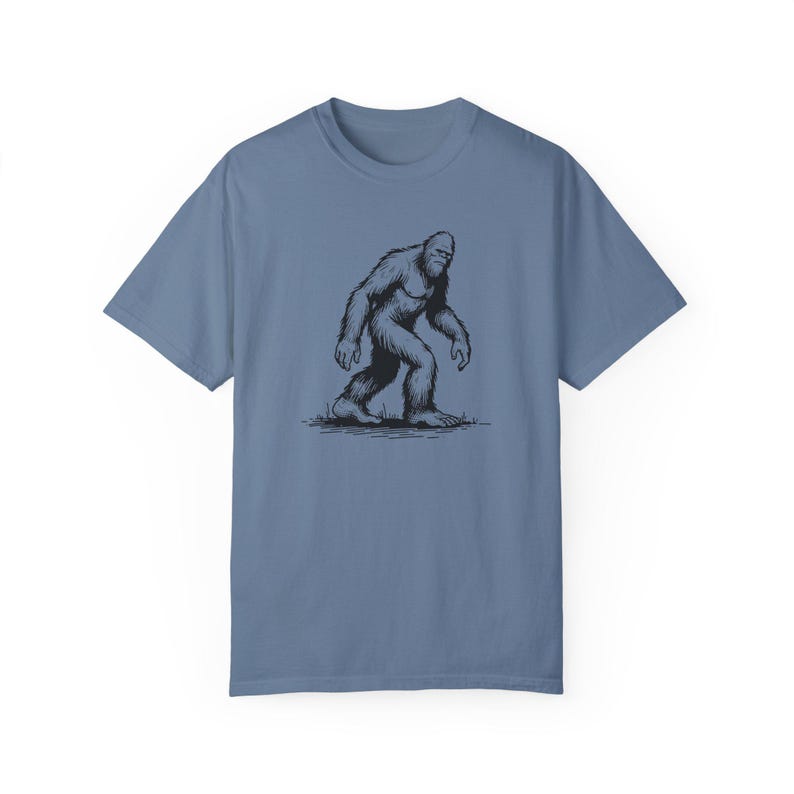Bigfoot Comfort Colors Oversized Tee, Yeti tshirt, Sasquatch Tee, Vintage Style Sasquatch tshirt, cool Yeti tshirt - Unisex T-Shirt image 4