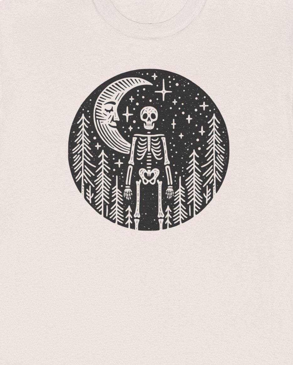 Moon Burn Skeleton T-shirt (Women)