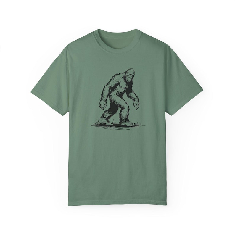 Bigfoot Comfort Colors Oversized Tee, Yeti tshirt, Sasquatch Tee, Vintage Style Sasquatch tshirt, cool Yeti tshirt - Unisex T-Shirt image 10