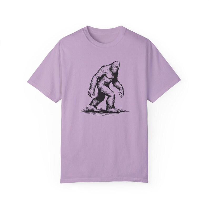 Bigfoot Comfort Colors Oversized Tee, Yeti tshirt, Sasquatch Tee, Vintage Style Sasquatch tshirt, cool Yeti tshirt - Unisex T-Shirt image 5