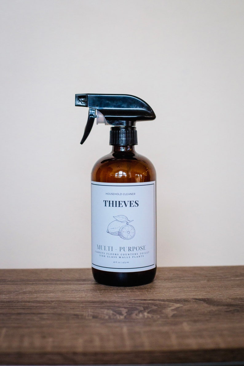 Thieves Cleaning Labels, Thieves Household Cleaner Labels, Multi-purpose, Modern Labels, Young ...
